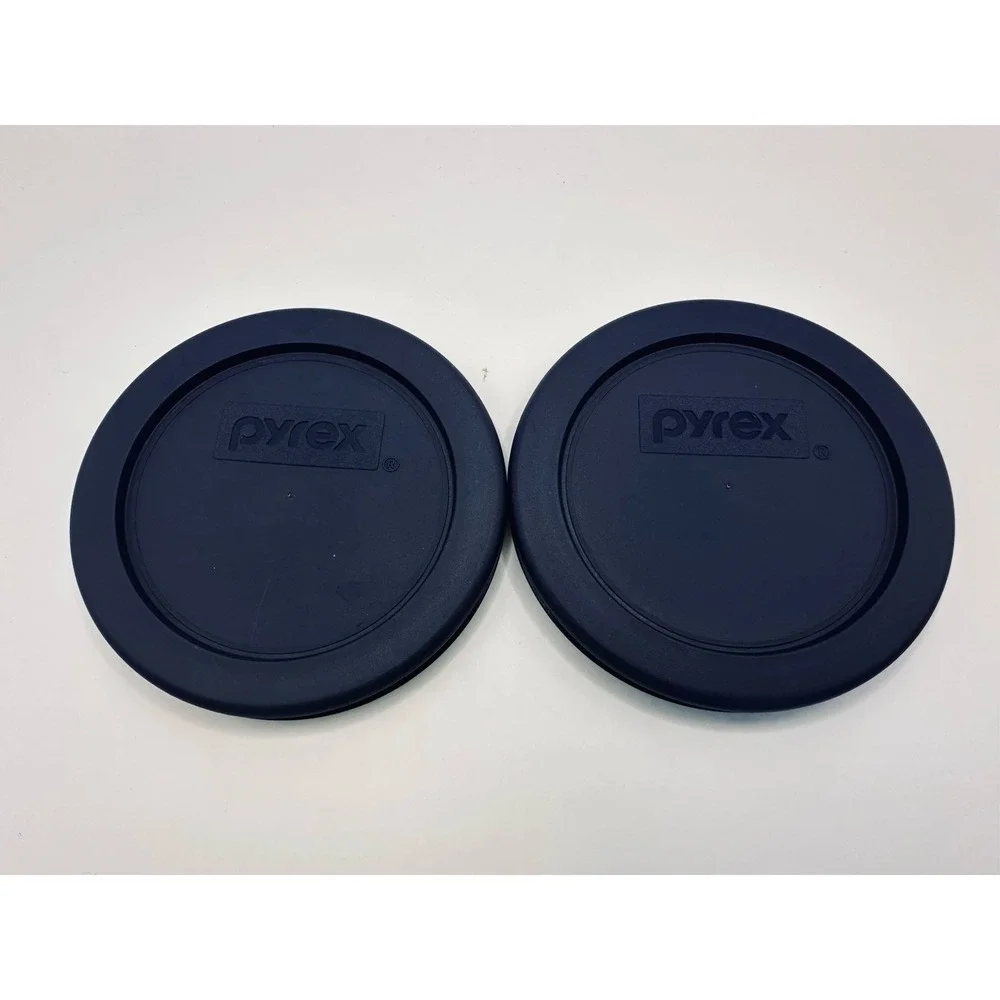Two (2) Pyrex 7200-PC Replacement Lids for 2 Cup Storage | Blue